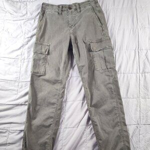 American Eagle Flex Cargo Pants Men’s 28x32 Olive Green Travel Outdoor 4668  Des